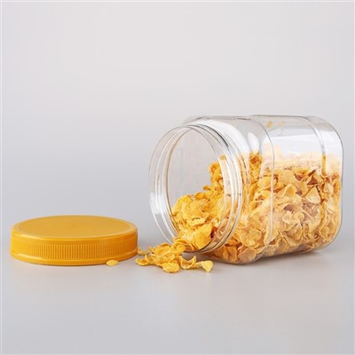 Coimeádán Cearnóg Plaisteacha 1500ml Le haghaidh Stóráil Snack